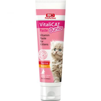 خمیر مولتی ویتامین بچه گربه بایوپت اکتیو وزن ۱۰۰ گرم ا Biopet Multivitamin Paste for Kitten 100g