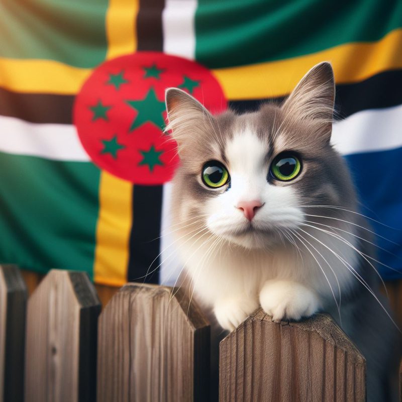 آزمایش تیترهاری بردن گربه به کشور دومینیکا